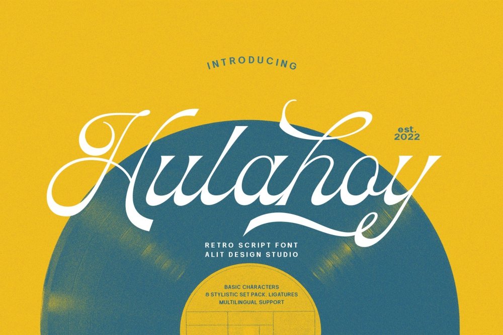 hulahoy typeface funky font