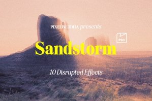 Sandstorm Disrupted Photoshop Effect