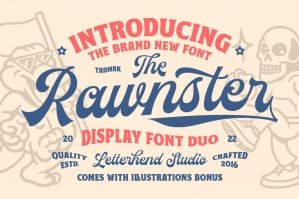 The Rawnster Font Duo - With Bonus