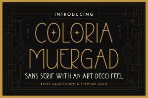 Coloria Muergad - Display Font