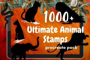 Ultimate Animal Stamps Pack For Procreate