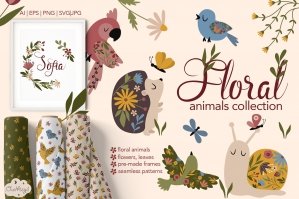 Floral Animals Collection