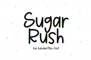 Sugar Rush - Fun Handwritten Font