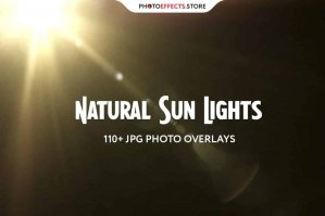 110 Natural Sun Lights Photo Overlays