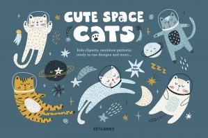 Cute Space Cats - Graphic Collection