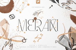Meraki Display Font And More