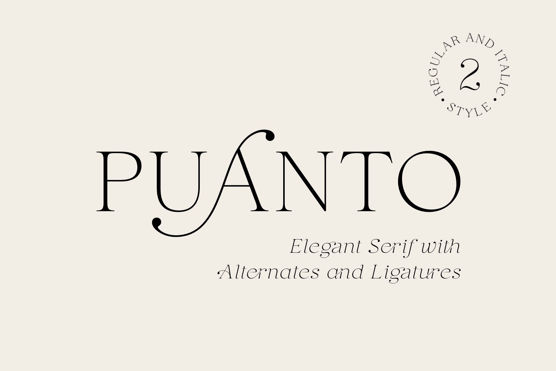 Puanto Serif Font