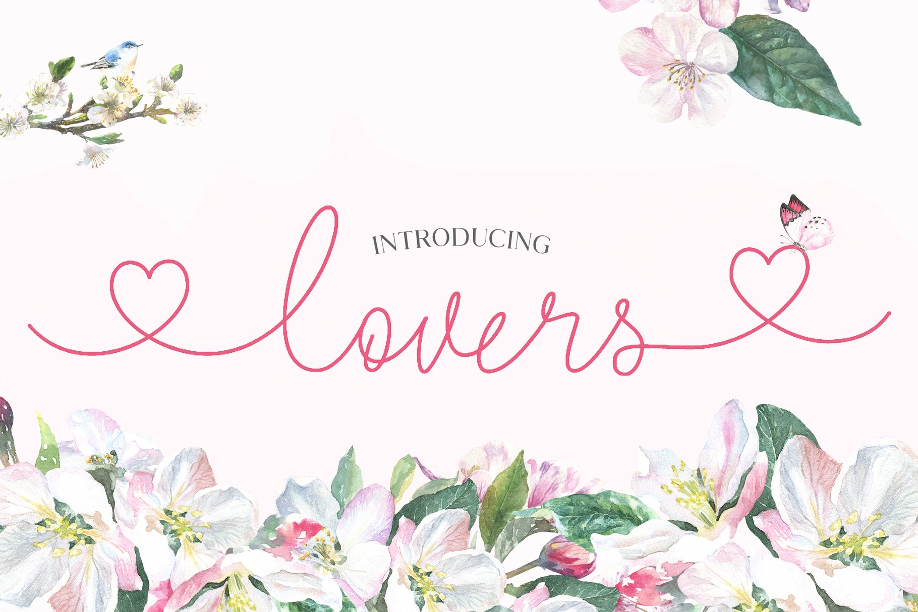 Lovers Script Font - Design Cuts