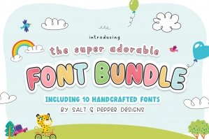 The Super Adorable Font Bundle