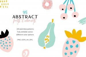 Abstract Fruits Pattern Collection
