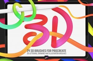 3D Brushes: Procreate