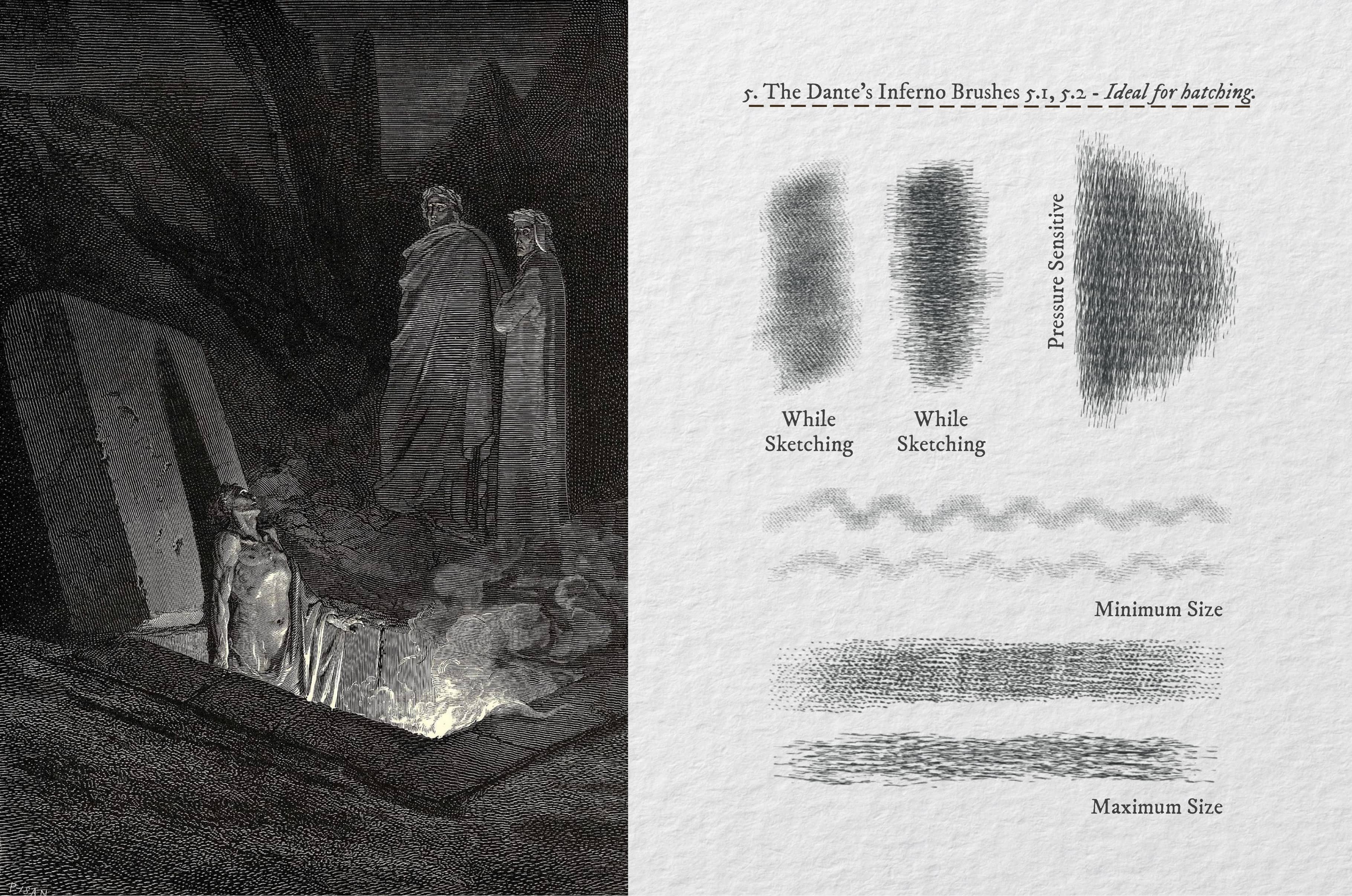 The Dante's Inferno Procreate Kit - Design Cuts