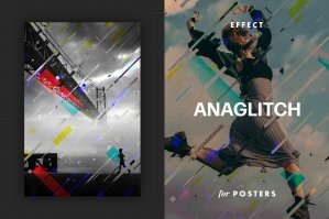 Anaglitch Effect For Posters