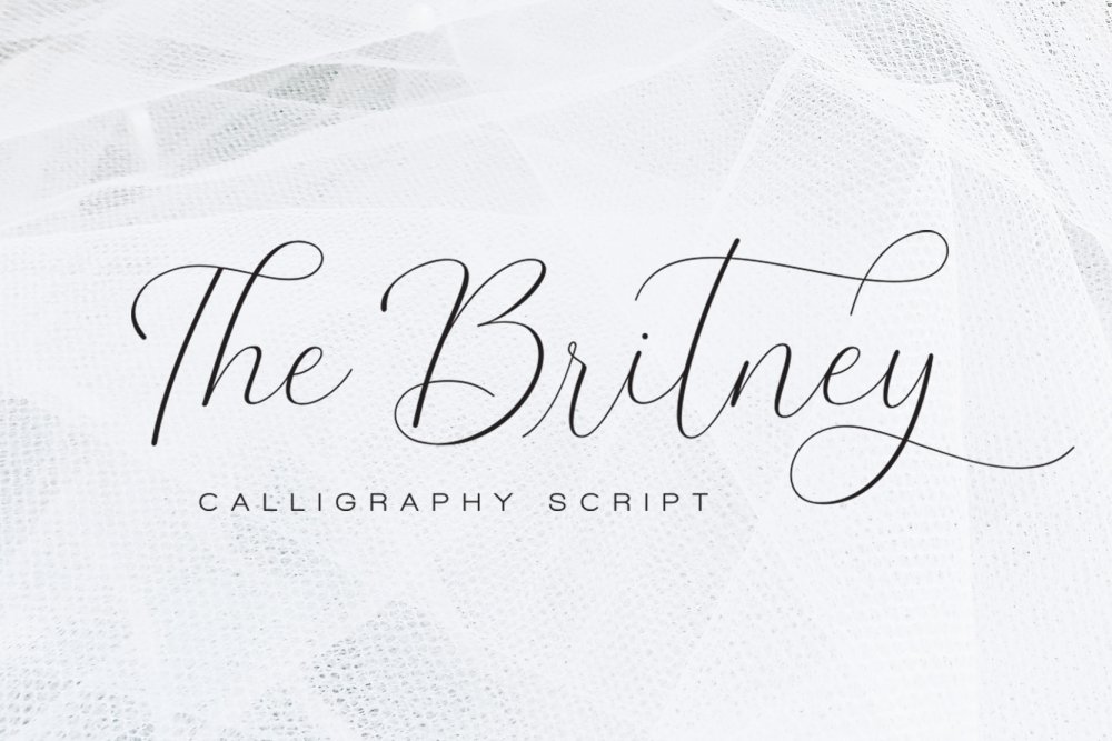 The Britney - Elegant Script Font - Design Cuts