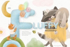 Fluffy Friends Cute Boho Baby Animals Character Creator