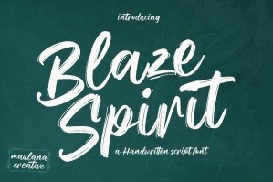 Blaze Spirit Brush Script Font