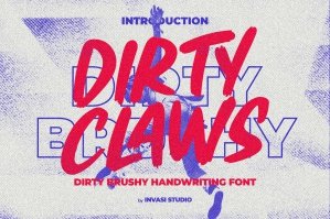 Dirty Claws - Brushy Display Font
