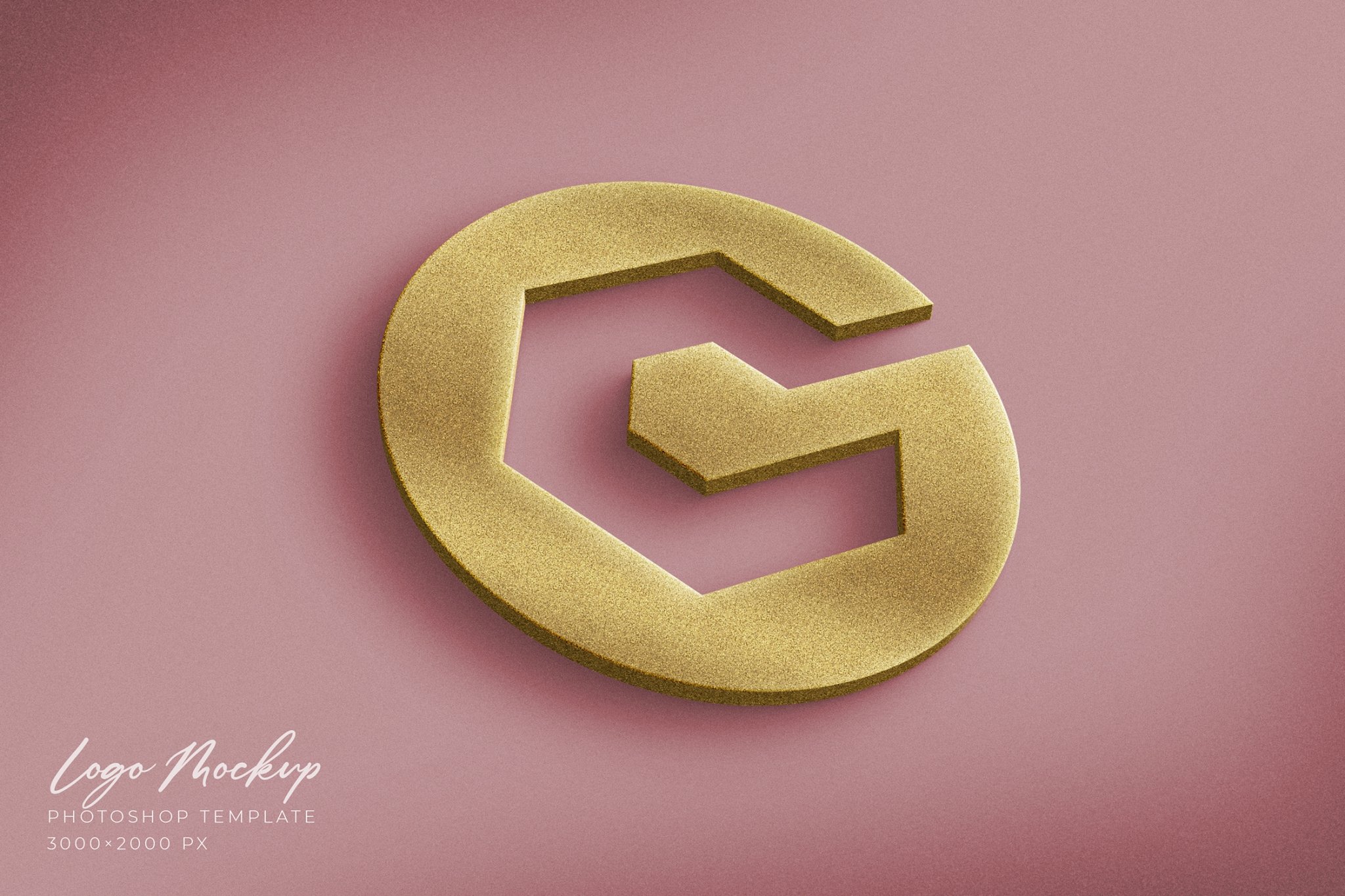 Gold & Color Logo Mockup - Design Cuts