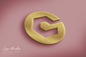 Gold & Color Logo Mockup
