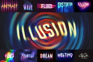 Melting Illusion Text Effects