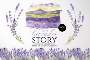 Lavender Story | Watercolor Set
