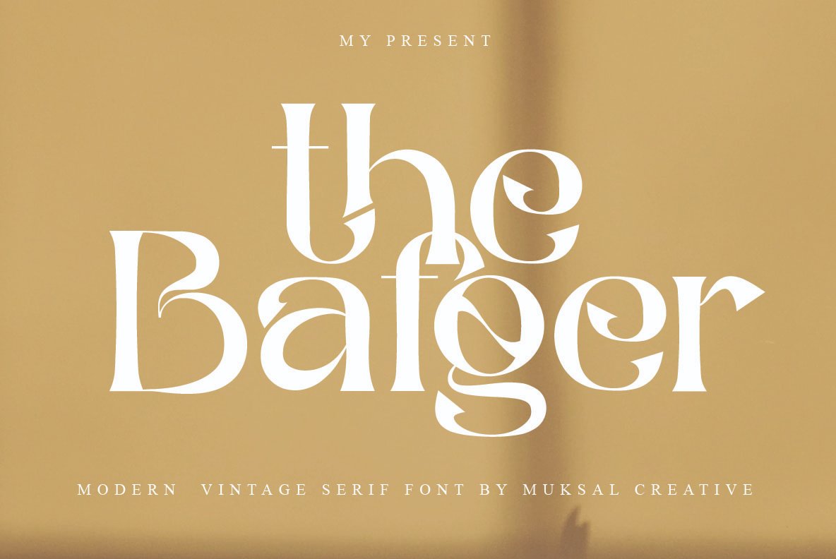 The Bagfer Font - Design Cuts