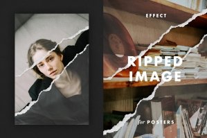 Ripped Image Effect For Posters
