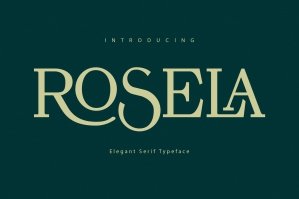 Rosela Moderen Serif Typeface