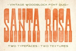 Santa Rosa Vintage Font Duo