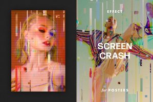 Screen Crash Effect For Posters