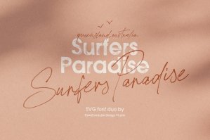 Surfers Paradise SVG Font Duo