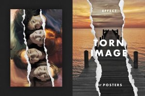 Torn Image Effect For Posters