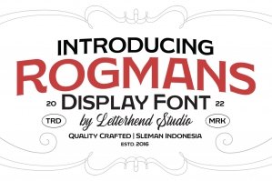 Rogman - Display Font