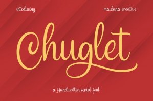 Chuglet Cursive Script Font