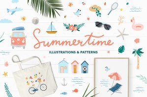 Summertime Illustrations & Patterns