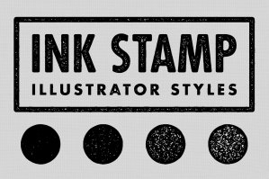 Ink Stamp Effect Styles For Adobe Illustrator