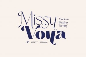 Missy Voya - Modern Font Family