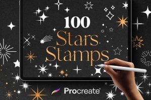 Procreate Stars Stamps