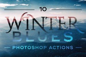 10 Winter Blues Photo Effect Actions For Adobe Photoshop