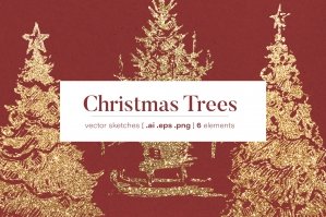 Christmas Tree And Paper Backgrounds