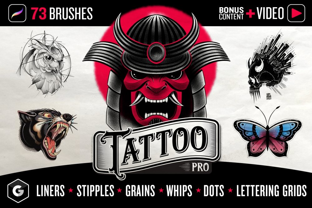 Tattoo Pro – Procreate Brushes