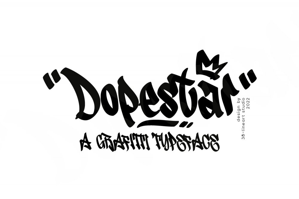 Dopestar - Graffiti Font - Design Cuts