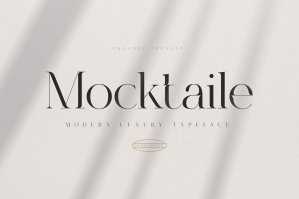 Mocktaile | Modern Luxury Typeface