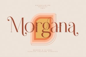 Morgana | Elegant Ligature Typeface