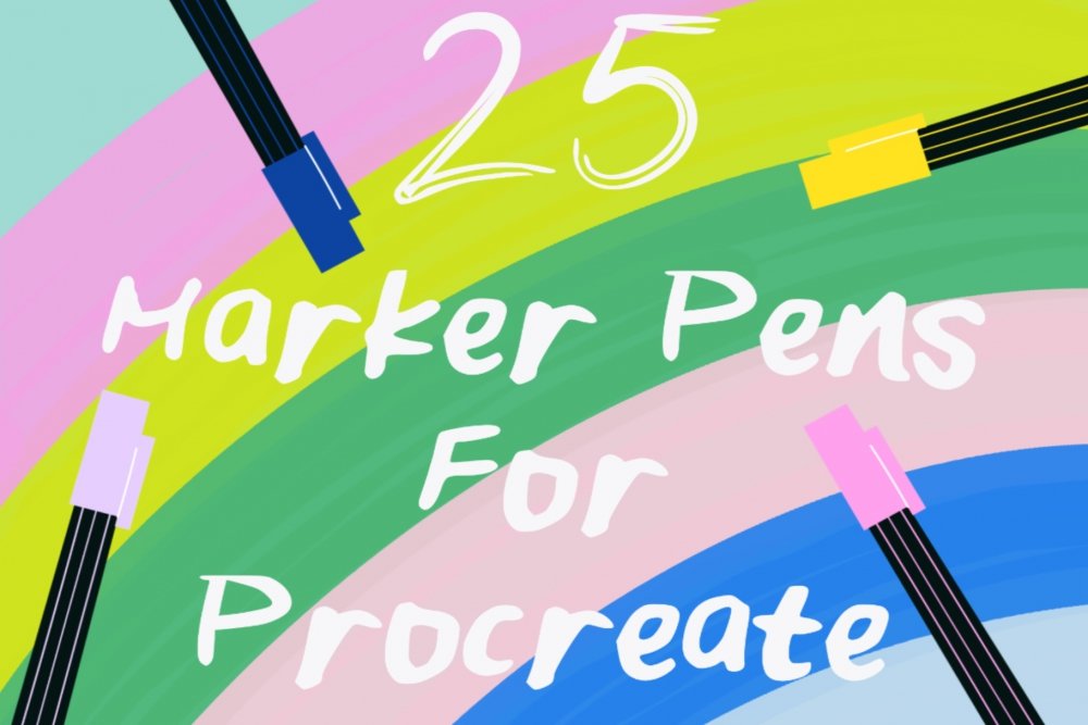 25 Marker Pens For Procreate