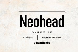 Neohead Condensed Sans Serif Font