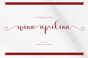 Wina Aprilina Script Font