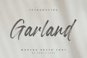 Garland - Modern Brush Font