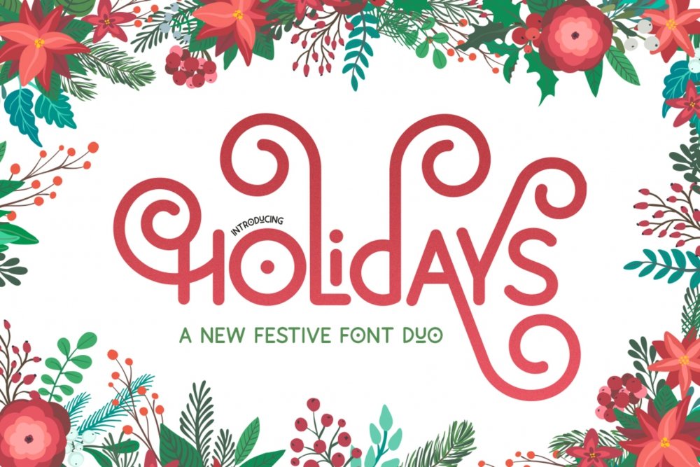 Holidays Font Duo