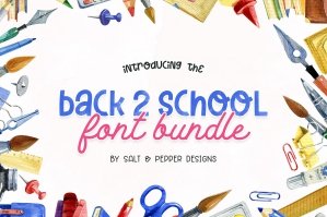 Back To School Font Bundle